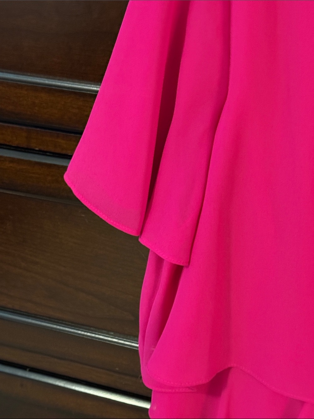 Hot Pink Layered Ruffle Dress - Picture 3 of 5